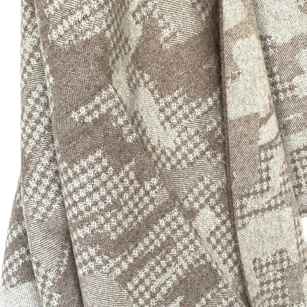 ARTZNL 100% Alpaca Throw Blanket Brown Soft Luxury Eco Undyed All Season Wool